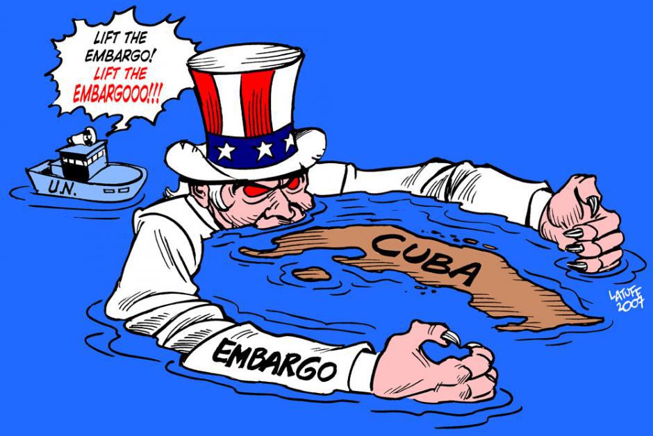 pétition pour la levée immédiate du blocus imposé au peuple cubain